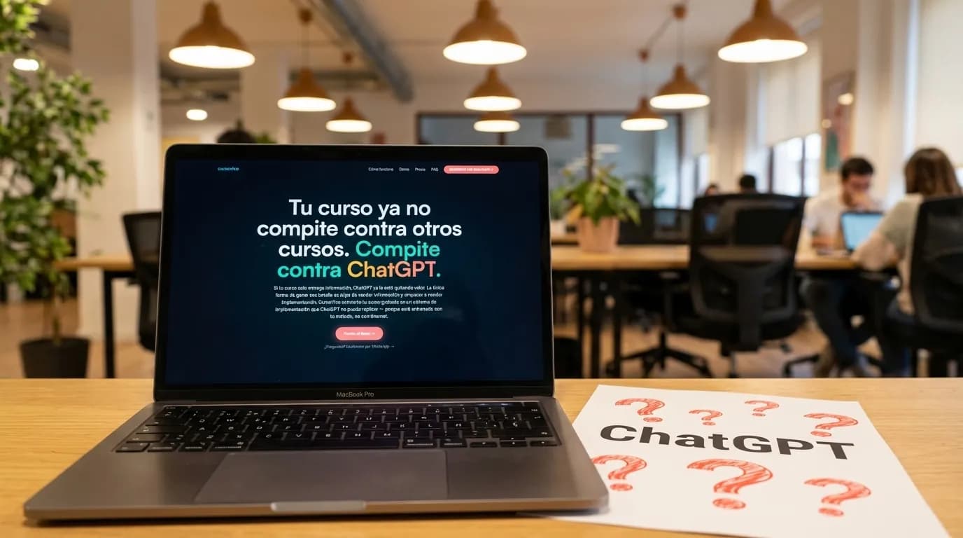 7 formas de competir con ChatGPT vendiendo cursos (2026) — vista previa