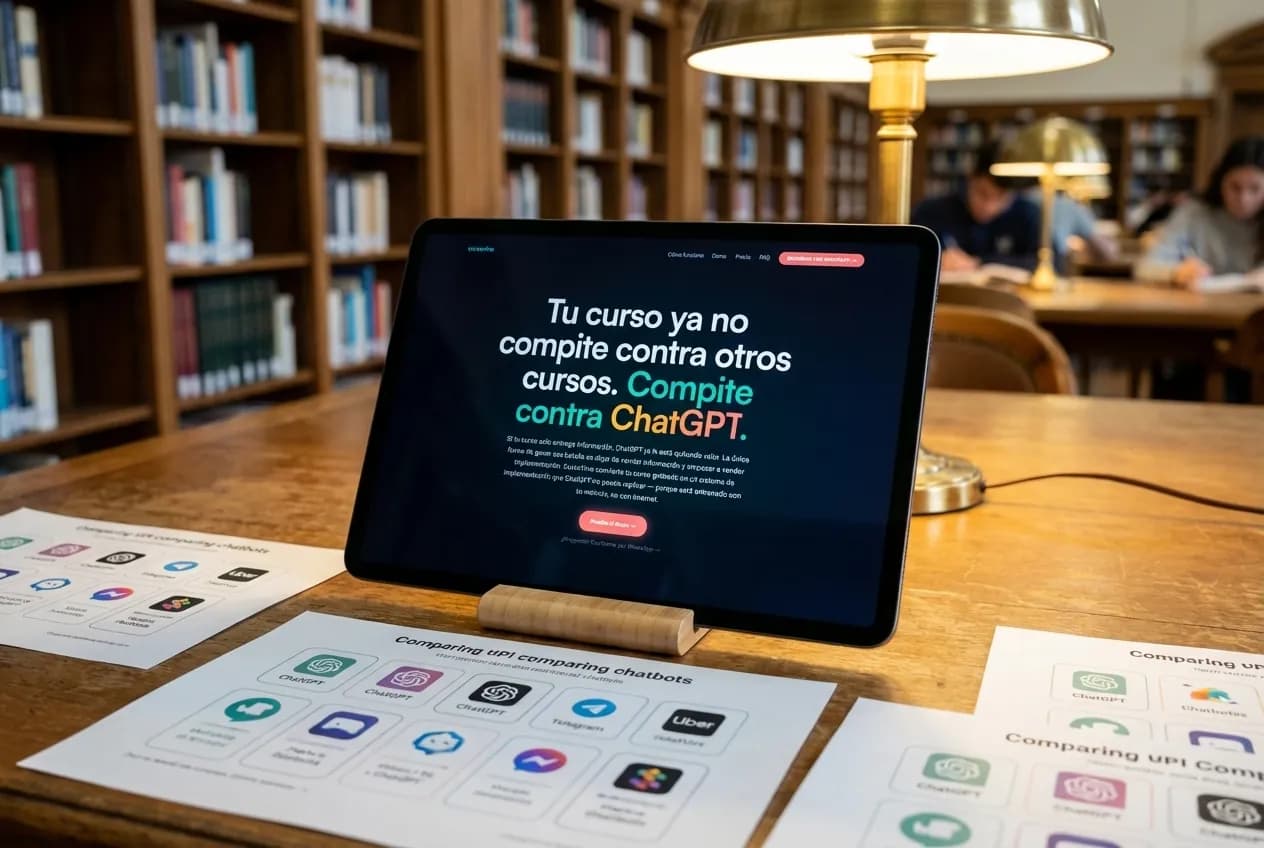 Los 7 mejores chatbots para cursos online en español — vista previa