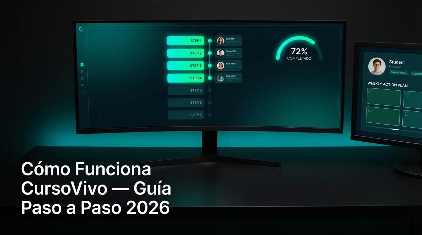Cómo Funciona CursoVivo — Guía Paso a Paso 2026