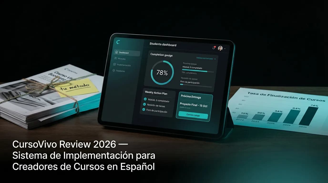 CursoVivo Review 2026 — Sistema de Implementación para Creadores de Cursos en Español