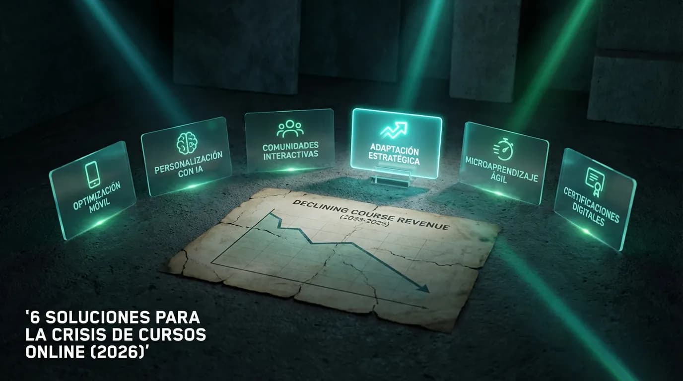 6 soluciones para la crisis de cursos online (2026)