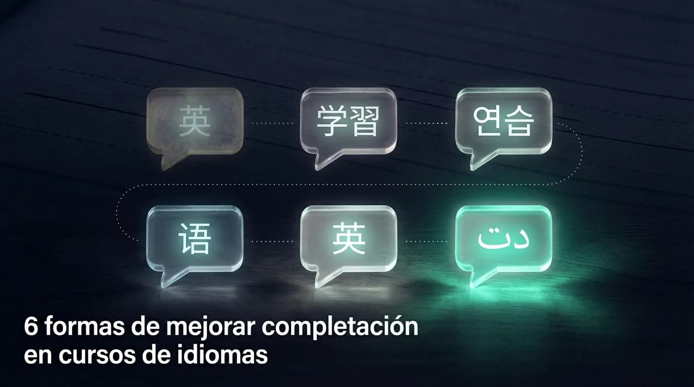 6 formas de mejorar completación en cursos de idiomas