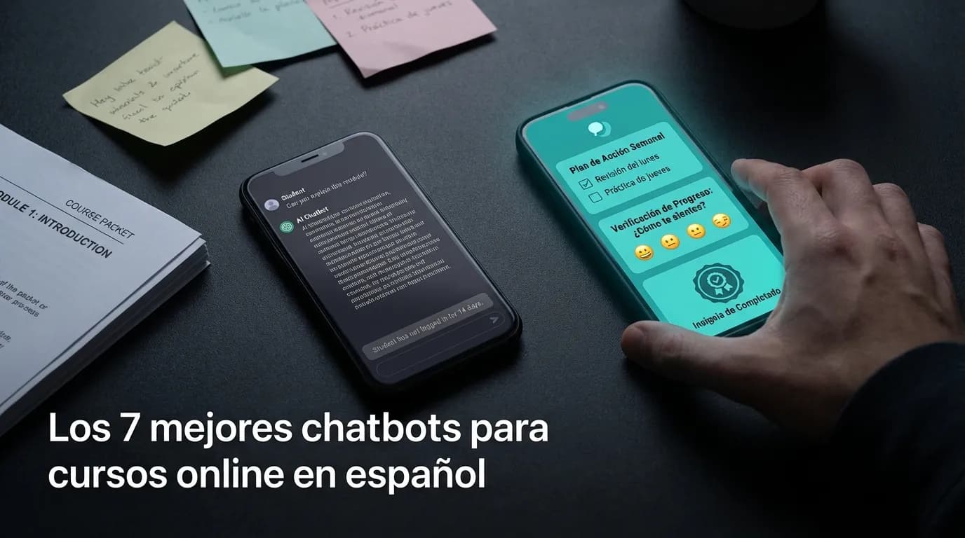 Los 7 mejores chatbots para cursos online en español