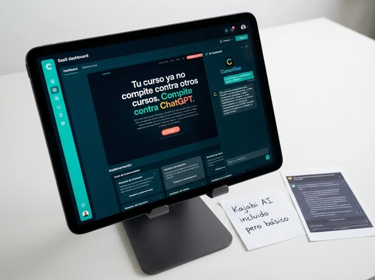 Custom GPT vs Kajabi AI: cuál usar para cursos (2026) — vista previa