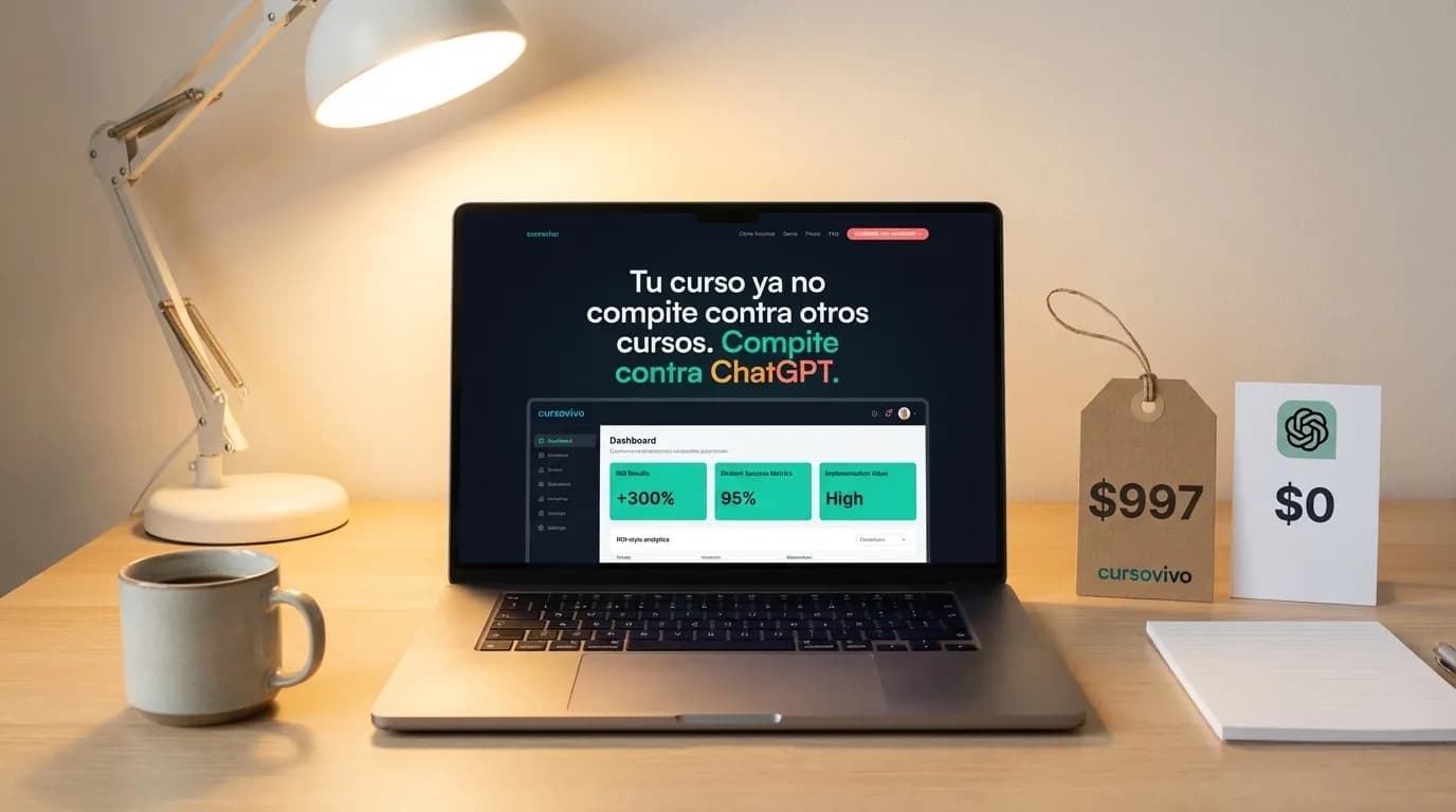 7 formas de justificar el precio de tu curso vs ChatGPT — vista previa